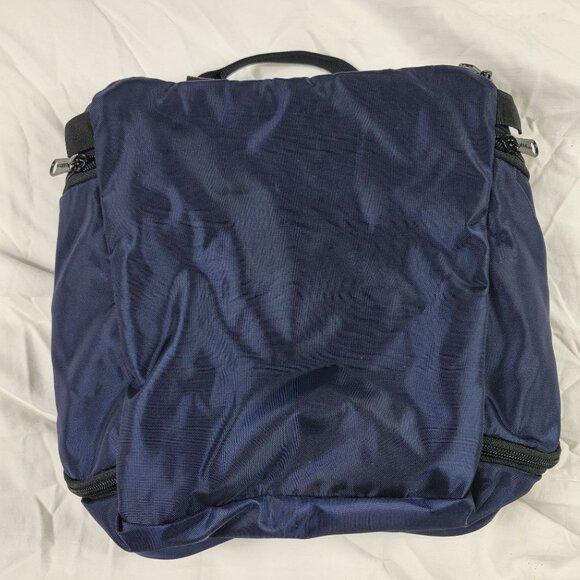 LL Bean Personal Organizer Blue Toiletry Storage Hanging Zippers - Picture 2 of 8
